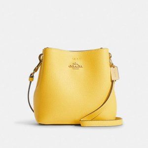Coach Mini Town Bucket Bag In Retro Yellow NWOT